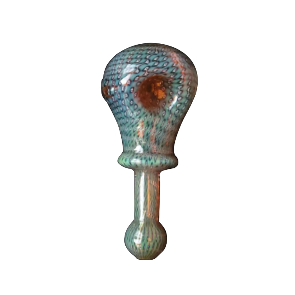 Bubble Rattle Glass Hand Pipes with Gold Fuming | 1 Carton, 250pcs