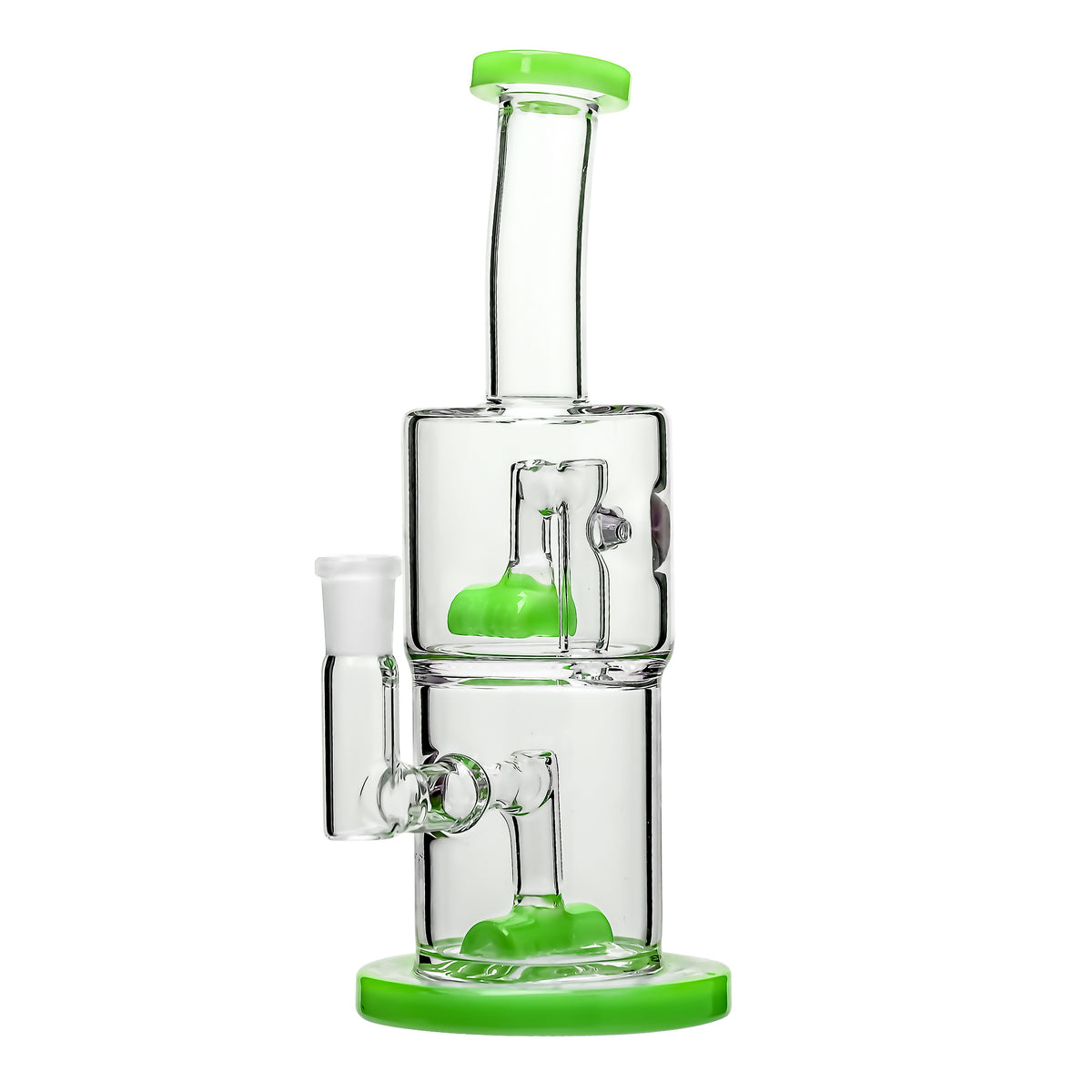 Double Hex Dab Rig/ Water Pipes with Double-layer Perc