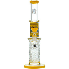 Wigwag Wall Perc Glass Bong Glass Water Pipe with Encased Opal