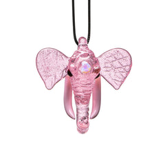 ELEPHANT INSPIRED GLASS PENDANT NECKLACE