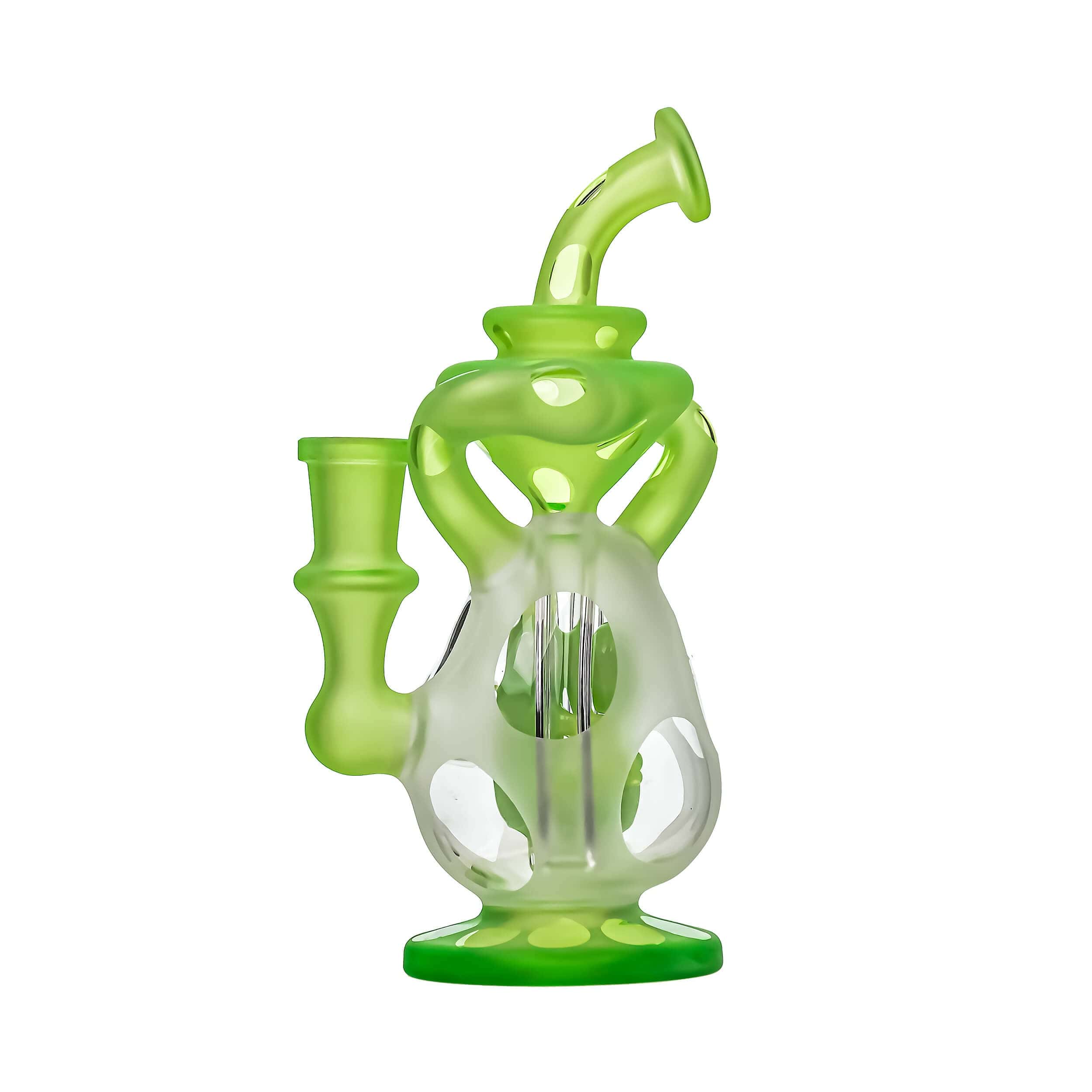 Premium Sandblasted YOSHI EGG RECYCLER | CALIBEAR Heady Glass Calibear 